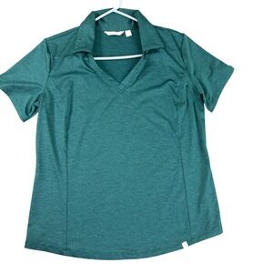 Lady Hagen Women Golf Polo Shirt Short Sleeve Green Size M